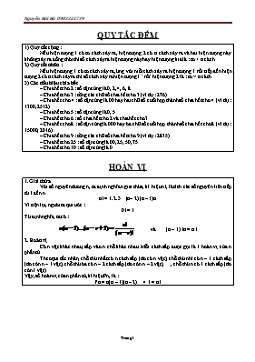 Chuyên đề Toán tổ hợp - Nhị thức Newton